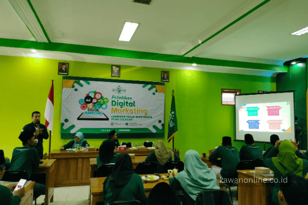 Gandeng Wivi Digital, PCNU Cilacap Gelar Pelatihan Digital Marketing kawan online