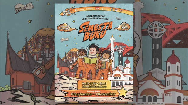 Semesta Buku 2025 untuk Nusa Membaca Hadir di Lebih dari 50 Kota, Termasuk Cilacap! kawan online
