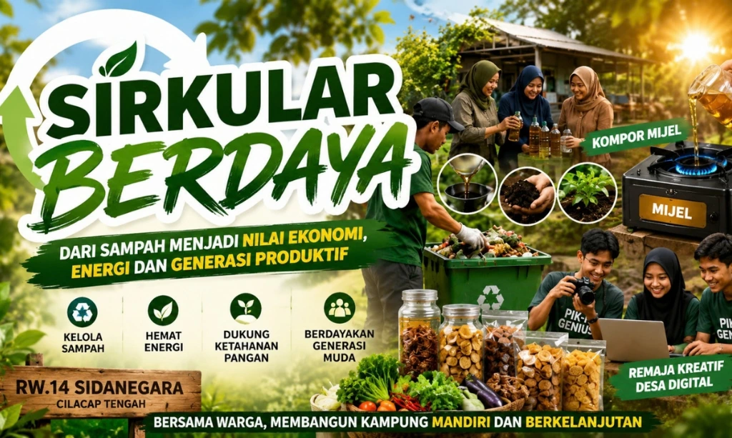 Sirkular Berdaya RW 14 Sidanegara Cilacap Tengah kawan online