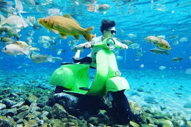 Wisata Alam Umbul Ponggok di Klaten kawan online